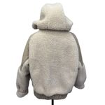 Ba&sh Eva Bomber Jacket Women's Size 1 (Small) Beige Faux Shearling Pockets Photo 5
