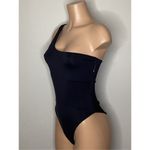 Good American New.  black one shoulder scuba swimsuit. Medium Photo 4