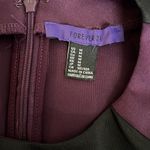 Forever 21  Sleeveless Purple & Black Open Chest Above Knee Zip Up Dress S25* Photo 3