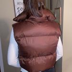 Brown Puffer Vest Size M Photo 0