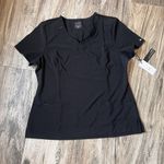 infinity  Women's Sz XL Scrub Top BLACK Nursing Pharmacy Medical Workwear NWT #35 Photo 1