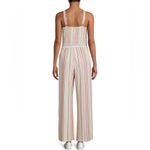 No Boundaries Striped smocked jumpsuit with belt NWT Photo 1