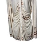 With Jean NWT  Andy Burton front mini dress in cream sz M Photo 4