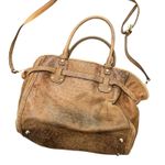 Michael Kors  Satchel Crossbody Bag Ostrich‎ Leather Designer Purse Handbag Photo 4