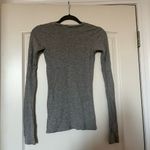 Revolve  Gray Long-Sleeve Waffle Shirt XS‎ Photo 3