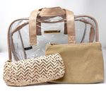 Vince Camuto  large cosmetic bag with two NWOT pouches Photo 2