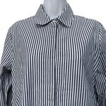 Derek Lam  10‎ Crosby button down striped side lace shirt size 8 career office Photo 4