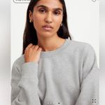 Madewell NWT The McCarren Midweight Crewneck Sweatshirt Hthr Gym Class Grey XXS Photo 4