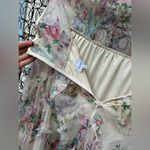 Faeriesty Ruched Bustier Ruffle Trim Hem Floral Print Tube Corset Dress 5X Photo 8