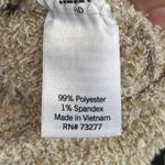 SO Cozy Juniors Medium Beige Full Zip Banded Hem Long Sleeve Hoodie Oversized Tan Photo 8