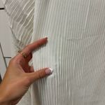 Veiled Collection White Pleated Blouse Size 2X Photo 2