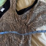 Venus sz 1X Women Gold Paisley Fringe Sheer Midi Dress Flapper Party Evening y2k Photo 9