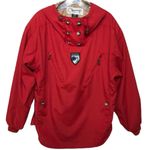Obermeyer  St Anton Red Pullover Lightweight Ski Jacket Hood‎ Size 12 Photo 0