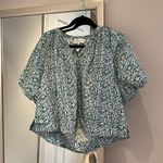 Apiece Apart  Rosa Gathered Floral-Print Cotton-Voile Blouse | XS Photo 3