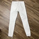 Frame Denim Size 25 Jeans Le Skinny De Jeanne Blanc White Step Raw Hem Low Rise Photo 10