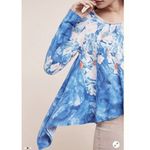 Anthropologie  Meadow Rue Linen‎ Fields Floral Swing Top Size XS Photo 1