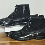 Nautica  Women's Insulated Duck Boots Water-Snow Resistant Black Size 9 Winter Photo 0