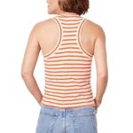 LNA Walker Chili Stripe Racerback Tank Knit Stretch Shirt NWT Women's XL Photo 2