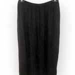Tori Praver Swimwear š’€Bri Midi Metallic Lurex Thread Wrap Skirt š’€Black š’€Small Photo 4
