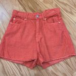 BDG Urban Outfitters Womens Coral/Orange Corduroy High Waist Shorts Size 25 Photo 2