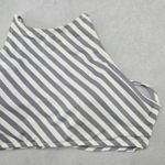 Gray Stripe Halter Tie Active Sports Bra Padded Bikini Bralette Swim Top S Small Photo 2