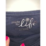 Made for life Made for Life Women's 1X Blue Knit Capri Pants Elastic Waist Casual Photo 1
