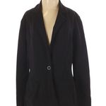 Spiegel Black Single Snap Closure Classic Blazer Jacket Dark Academia Womens XS Photo 0