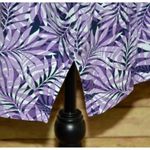 Catherines Easy Fit Tees Tunic Top Size 4X Short Sleeve V-Neck Purple Leaves Photo 4