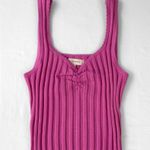 LA Hearts Pink Knit Sweetheart Neckline Tank Top XS Photo 0