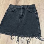 Topshop  Skirt Denim Black Mini Photo 0