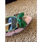 Dream Walkers Artemisa Feather Bow Camo Suede Pointed Flat Shoes 40 Handmade NEW Pink Size 9 Photo 5