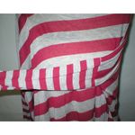 Romeo + Juliet Couture Womens USA NWT New Romeo Juliet Couture Top Medium Stripes Dark Red Gray M Rayon Photo 4