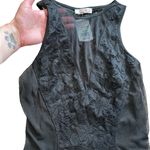 A'Gaci NWT A’Gaci Black lace & mesh bodysuit S floral lace sexy body suit club festival Photo 2