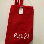 Rue 21 NWT canvas red bag Photo 2