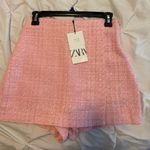 ZARA Pink Tweed Skort Photo 1
