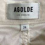 AGOLDE  Corduroy 90s Straight Leg‎ Pants Cream Size 25 Photo 8