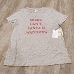 1901 NWT  Gray Short Sleeve Holiday T-shirt Size Large Photo 0