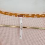 Free People  Auxton Pink and Mustard Yellow Thermal Long Sleeve Wrap Top Small Photo 2