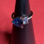 Bomb Party RBP6653 “More Than Iconic” LC Spinel on Rose Gold Size 7 Ring NWOT Blue Photo 0