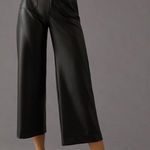 Maeve  by Anthropologie The Colette Cropped Vegan Leather Pants Size 29 Photo 0