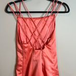 Betsy and Adam Y2K  coral strappy formal dress Photo 2