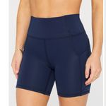 Fabletics Navy High-Rise Bike Shorts Photo 2