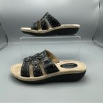 Cobbie Cuddlers Womens Bailey Slip On BLack Leather Upper Sandals Size 8.5 Wide Photo 4