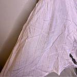 JM Collection NWT White Gold Shimmer Off Shoulder Tassel Tie Straps Petite Large Photo 4