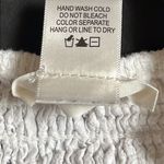 Urban Romantics White Eyelet Smocked Back Cropped Tank. Size Medium Photo 2