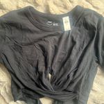 Aerie NWT wrapped Criss cross tie back t shirt top Photo 0