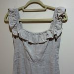 & Other Stories & Other Stories Ruffle Square Neck Linen Jumpsuit Tan Beige Size 4 Neutral Photo 7