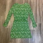 Jaclyn Smith Womens  Green Print Dress with Belt - S Photo 4