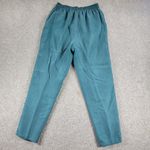 VINTAGE Otello Pelle Silk Track Suit M Green Yellow Print Shoulder Pads 80s Size M Photo 13