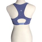 Lululemon Top Speed Cadet Blue Tonka Stripe Lullaby Scoop Neck Sports Bra Photo 1